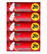 4ACES CIGARETTE FILTER TUBES | 5 CT SLEEVE | 100 MM